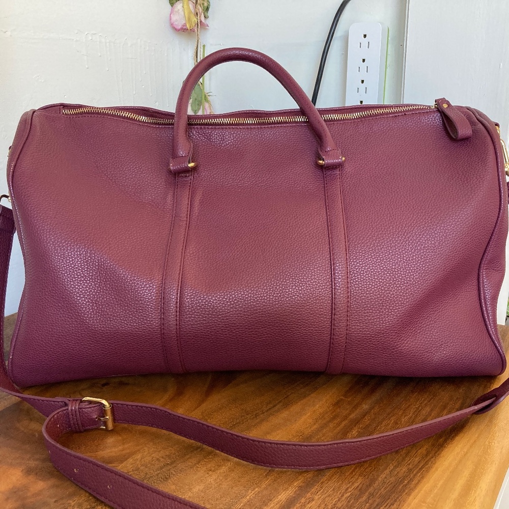 Lulu’s Burgundy Weekender Bag